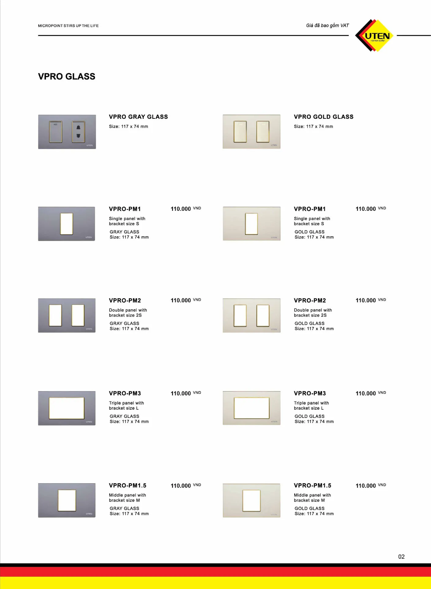 Catalogue UTEN 2025 (Công tắc & Ổ cắm) - Trang 3)