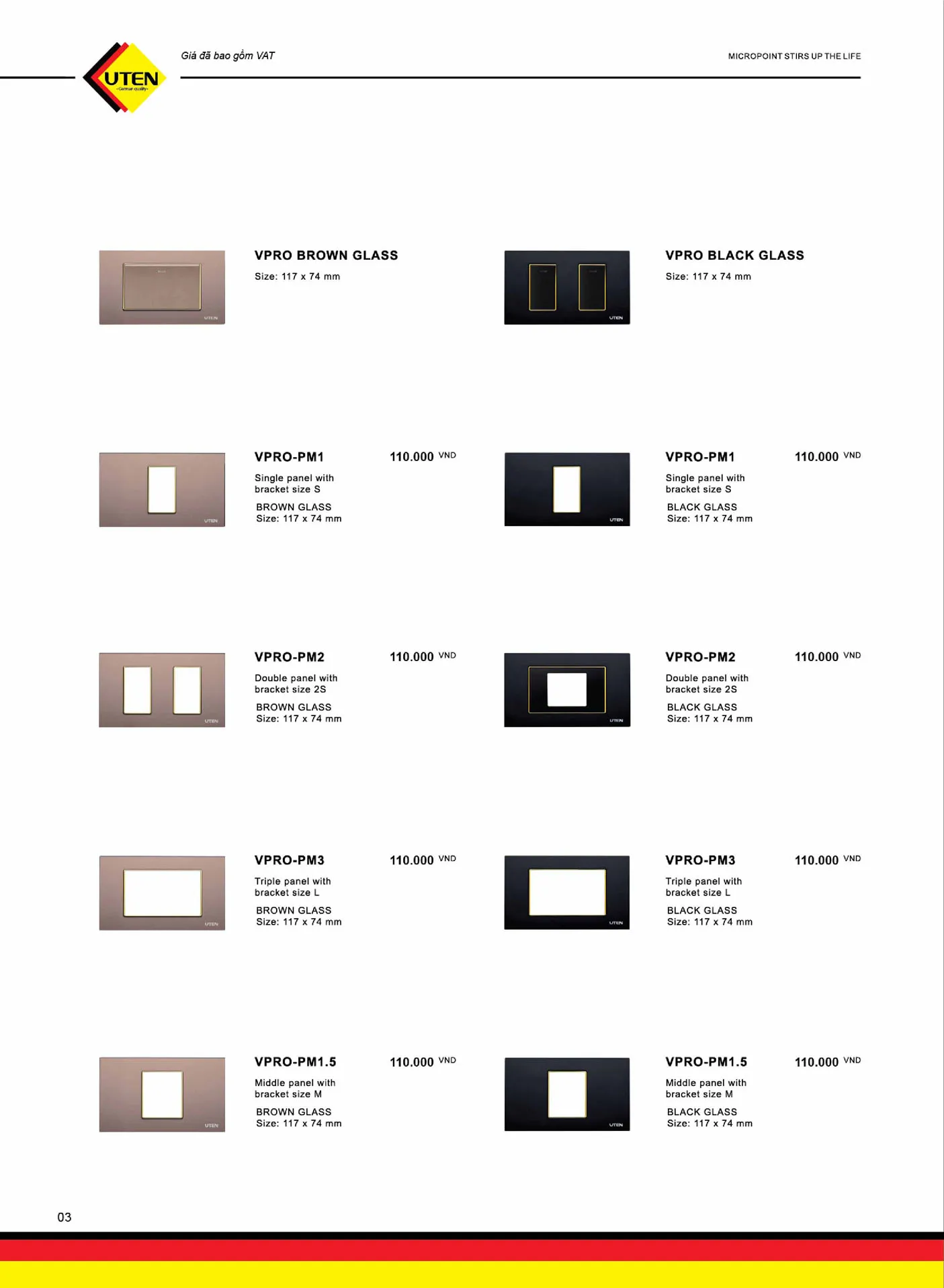 Catalogue UTEN 2025 (Công tắc & Ổ cắm) - Trang 4)