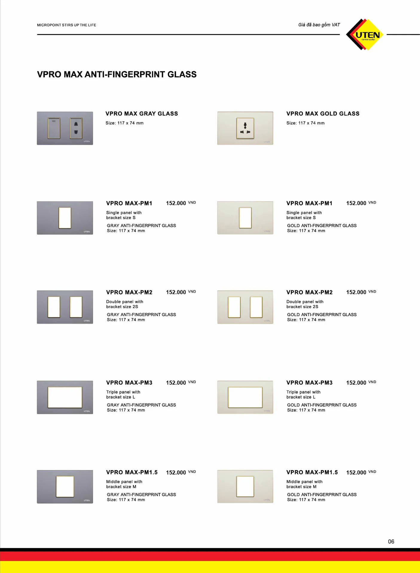 Catalogue UTEN 2025 (Công tắc & Ổ cắm) - Trang 7)