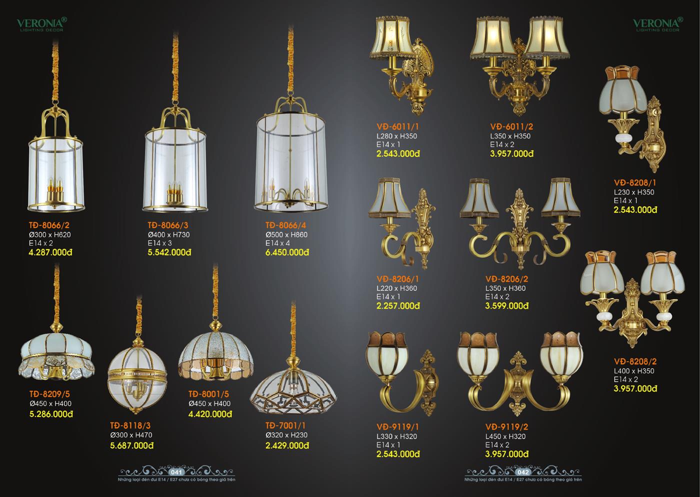 Catalogue Đèn Trang Trí VERONA 2024 - Trang 21)