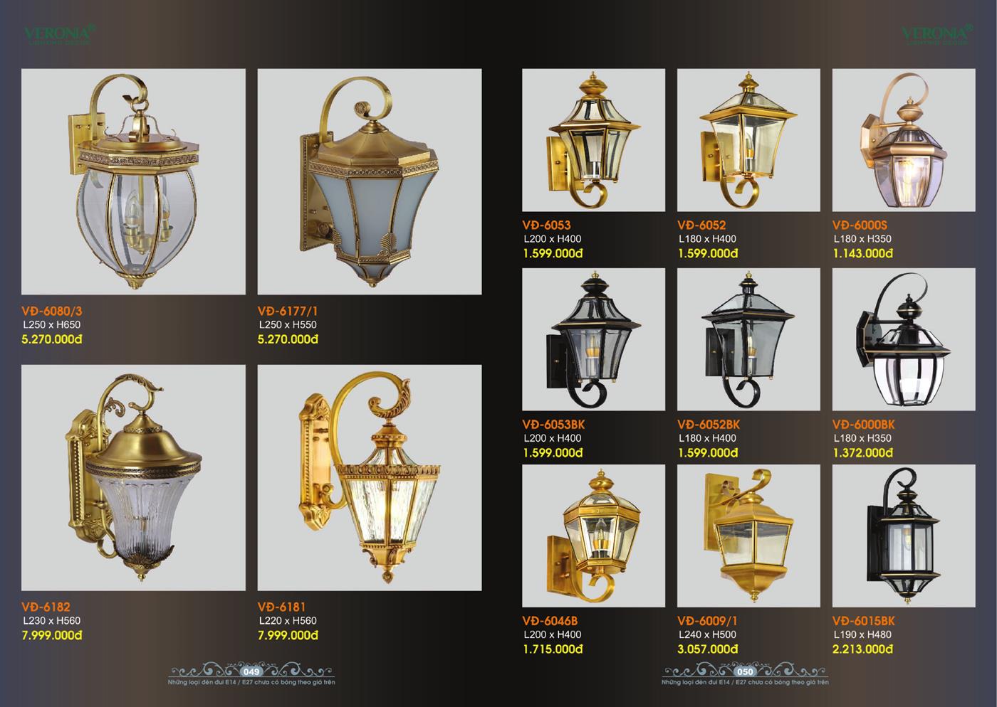 Catalogue Đèn Trang Trí VERONA 2024 - Trang 25)