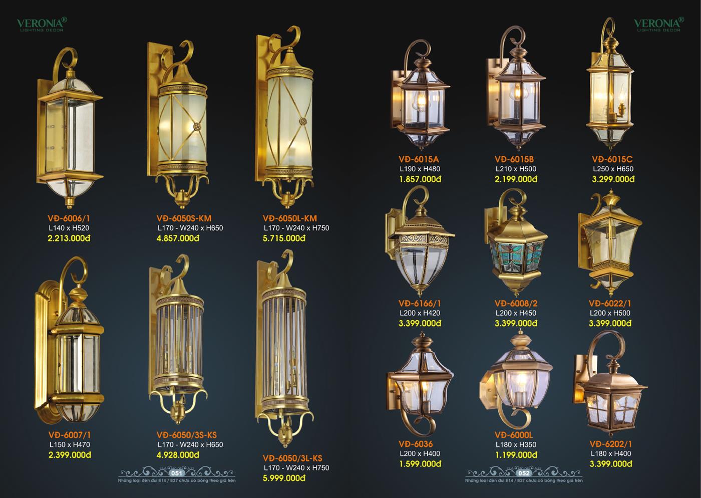 Catalogue Đèn Trang Trí VERONA 2024 - Trang 26)