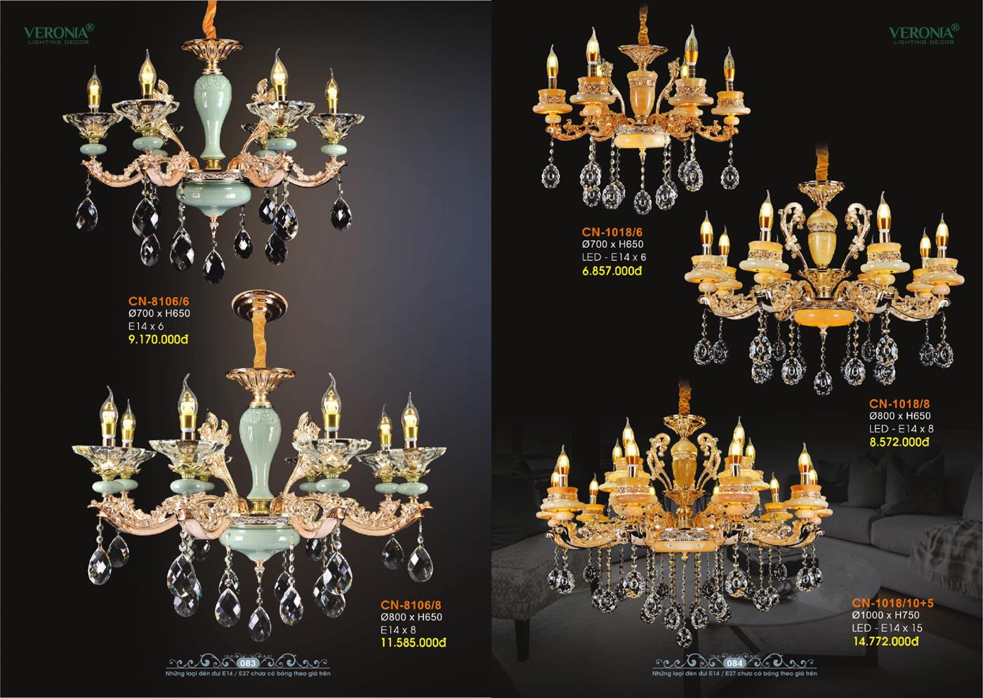 Catalogue Đèn Trang Trí VERONA 2024 - Trang 42)