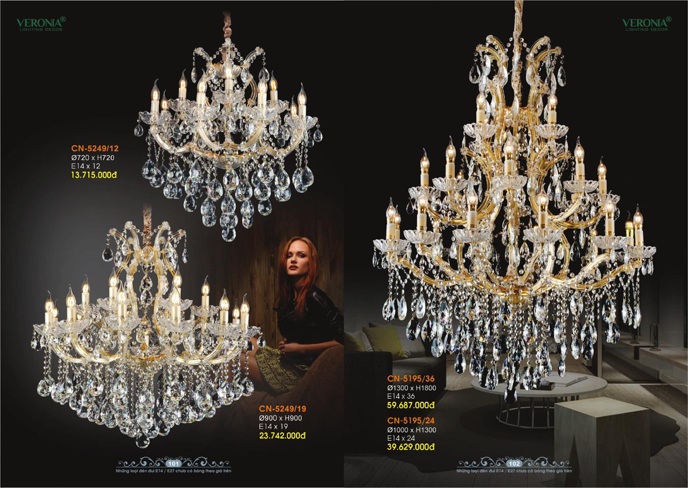 Catalogue Đèn Trang Trí VERONA 2024 - Trang 51)