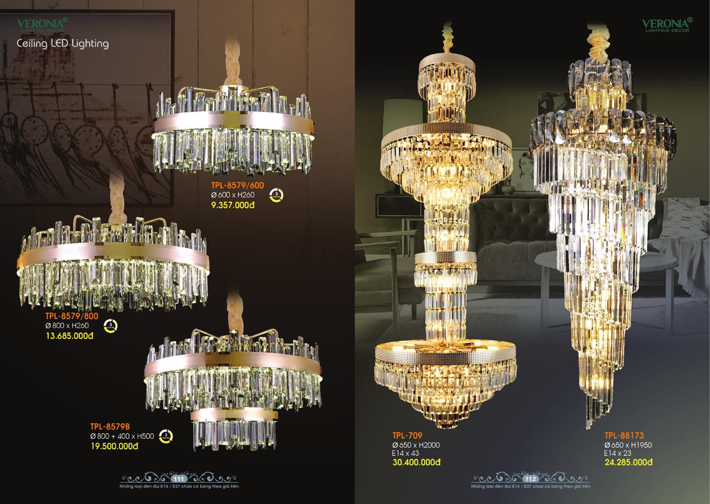 Catalogue Đèn Trang Trí VERONA 2024 - Trang 56)