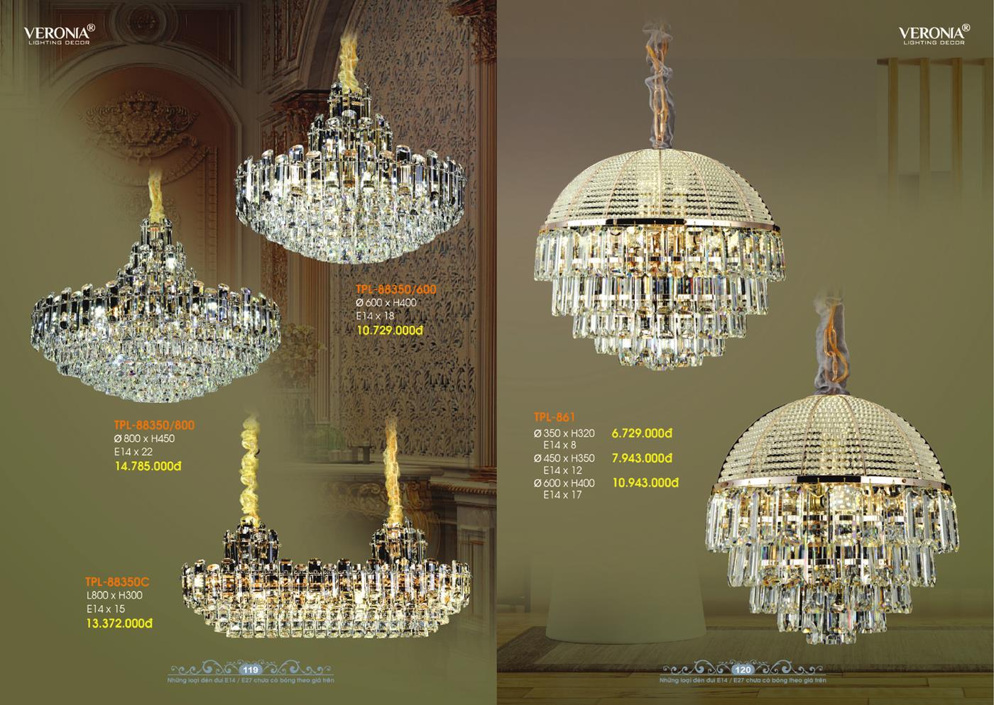Catalogue Đèn Trang Trí VERONA 2024 - Trang 60)