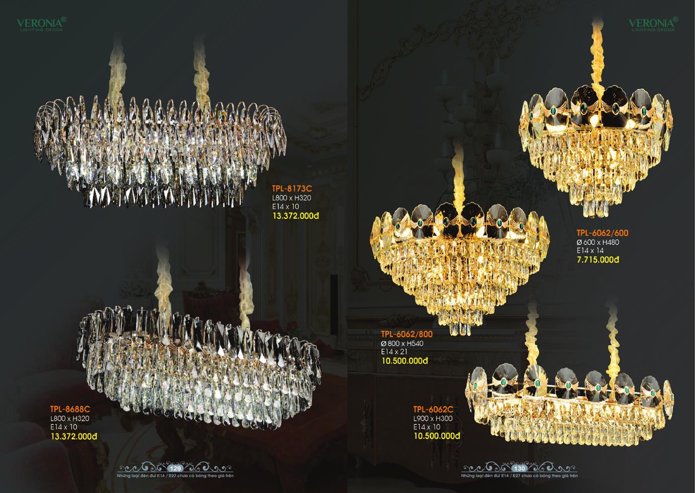 Catalogue Đèn Trang Trí VERONA 2024 - Trang 65)