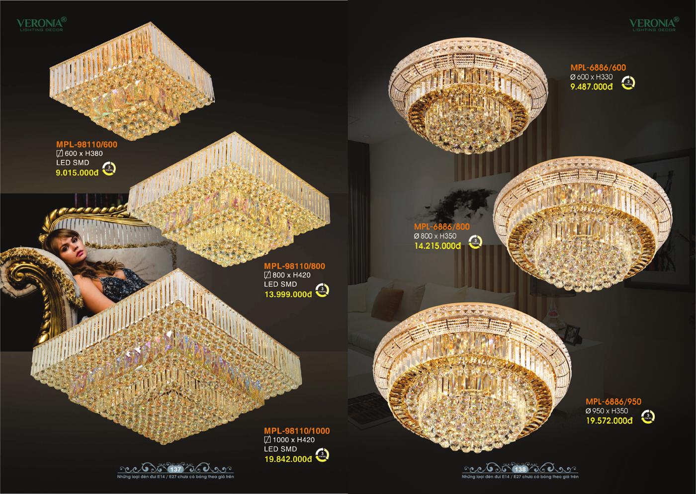 Catalogue Đèn Trang Trí VERONA 2024 - Trang 69)