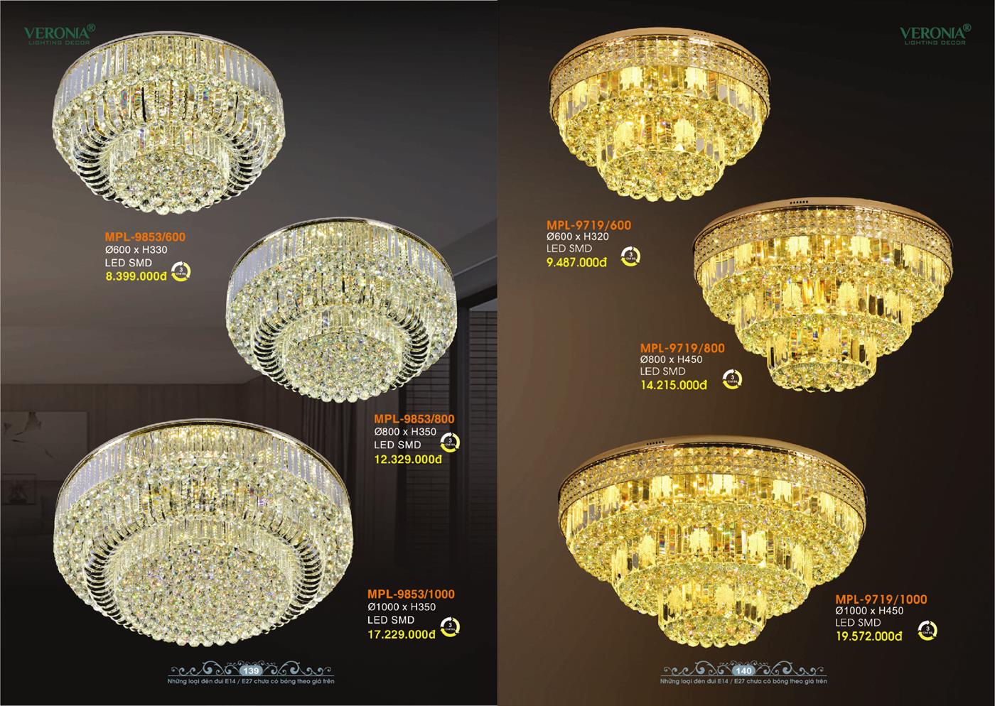 Catalogue Đèn Trang Trí VERONA 2024 - Trang 70)