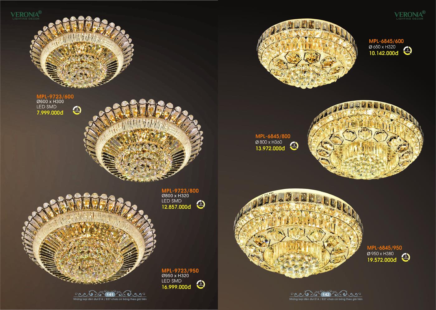 Catalogue Đèn Trang Trí VERONA 2024 - Trang 71)