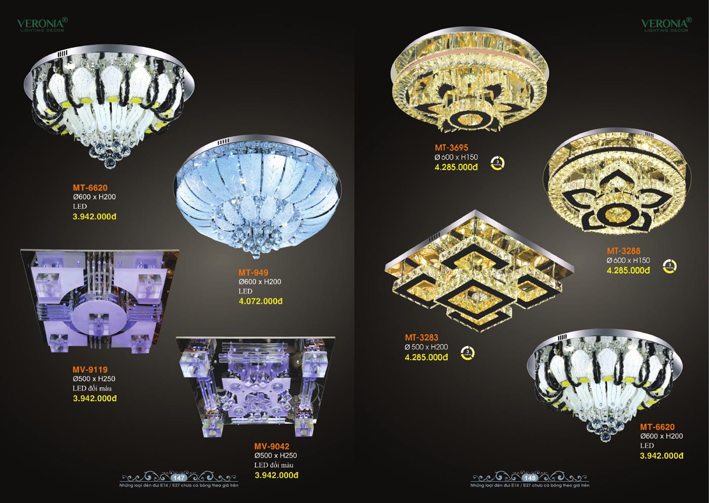 Catalogue Đèn Trang Trí VERONA 2024 - Trang 74)
