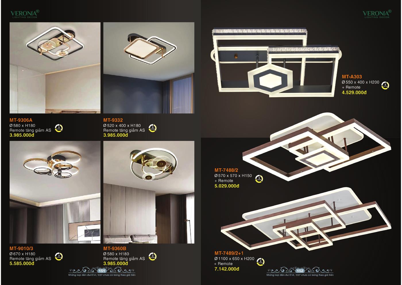 Catalogue Đèn Trang Trí VERONA 2024 - Trang 76)