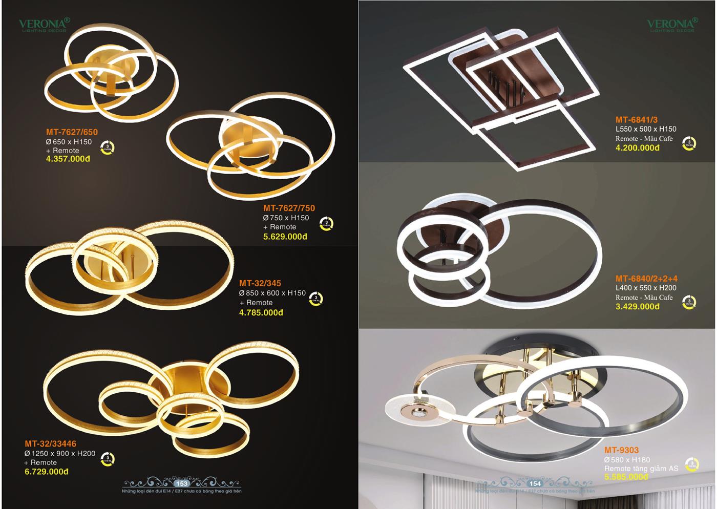 Catalogue Đèn Trang Trí VERONA 2024 - Trang 77)
