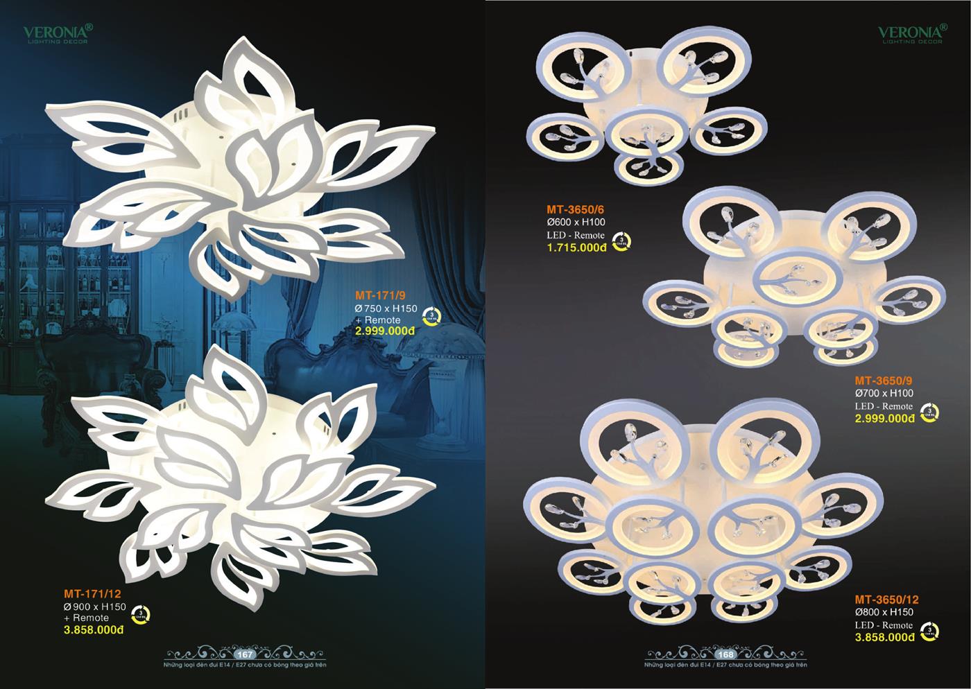 Catalogue Đèn Trang Trí VERONA 2024 - Trang 84)
