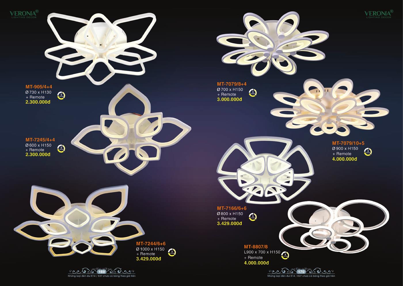 Catalogue Đèn Trang Trí VERONA 2024 - Trang 85)