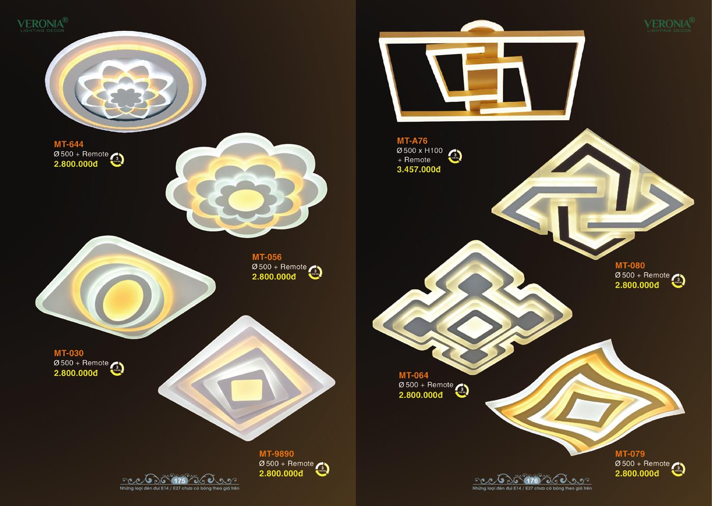 Catalogue Đèn Trang Trí VERONA 2024 - Trang 88)