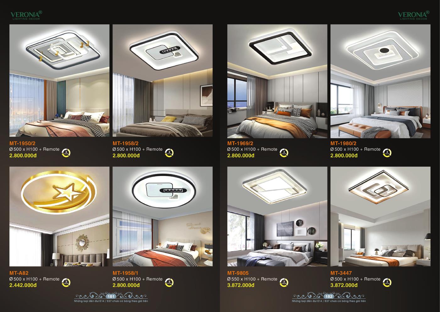 Catalogue Đèn Trang Trí VERONA 2024 - Trang 91)