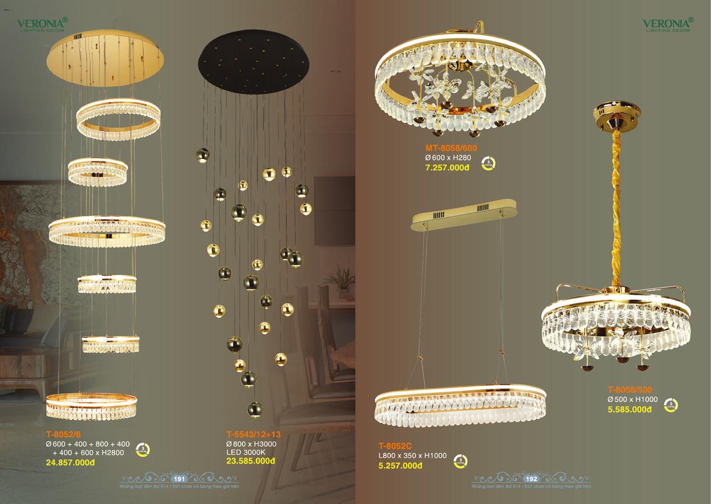 Catalogue Đèn Trang Trí VERONA 2024 - Trang 96)