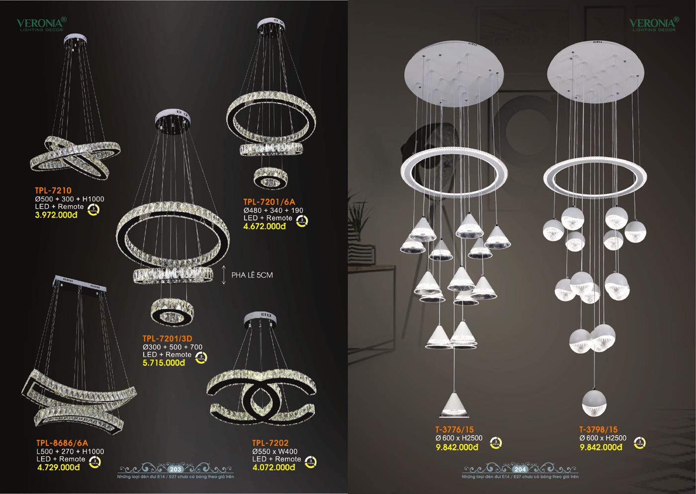 Catalogue Đèn Trang Trí VERONA 2024 - Trang 102)