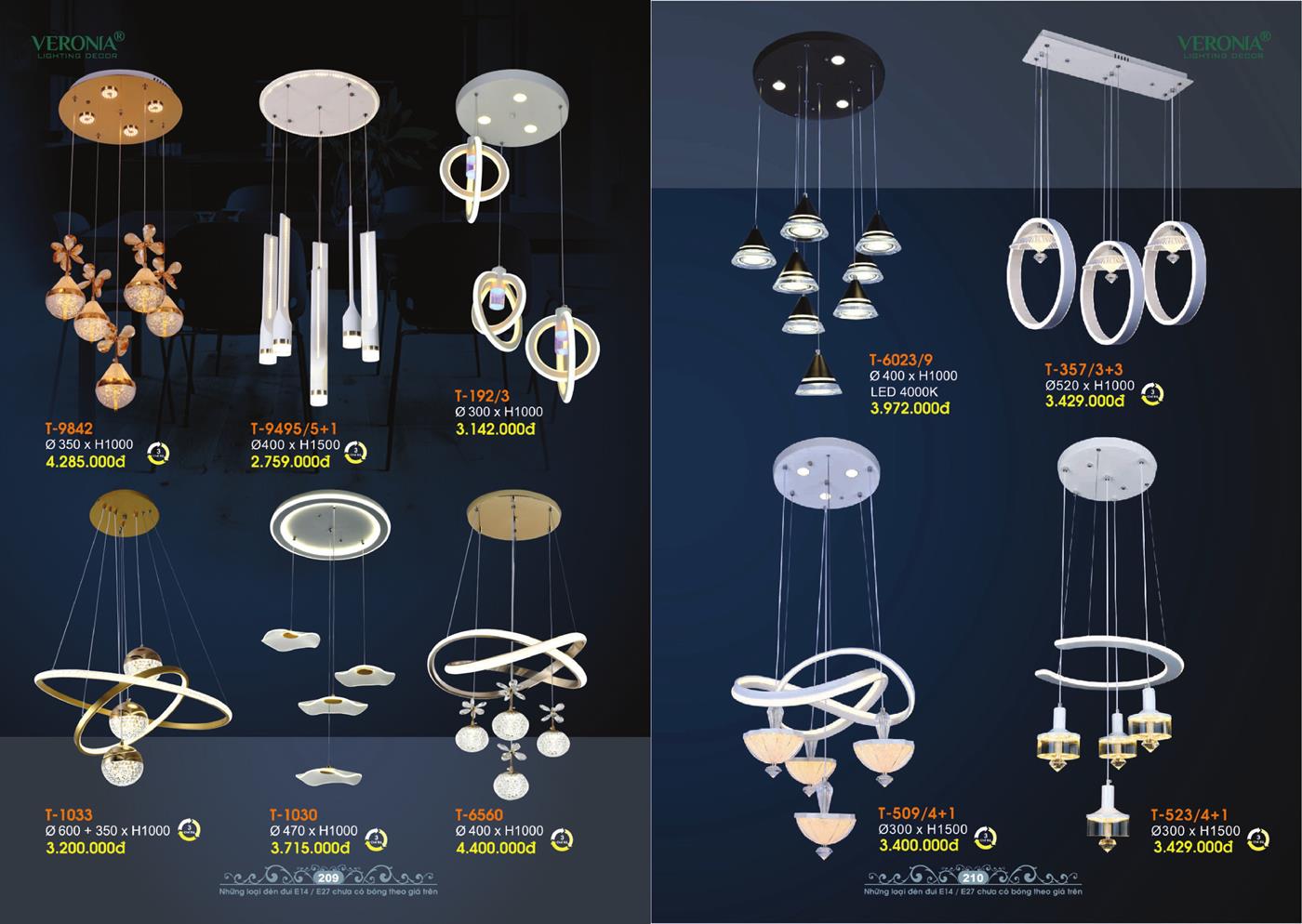 Catalogue Đèn Trang Trí VERONA 2024 - Trang 105)
