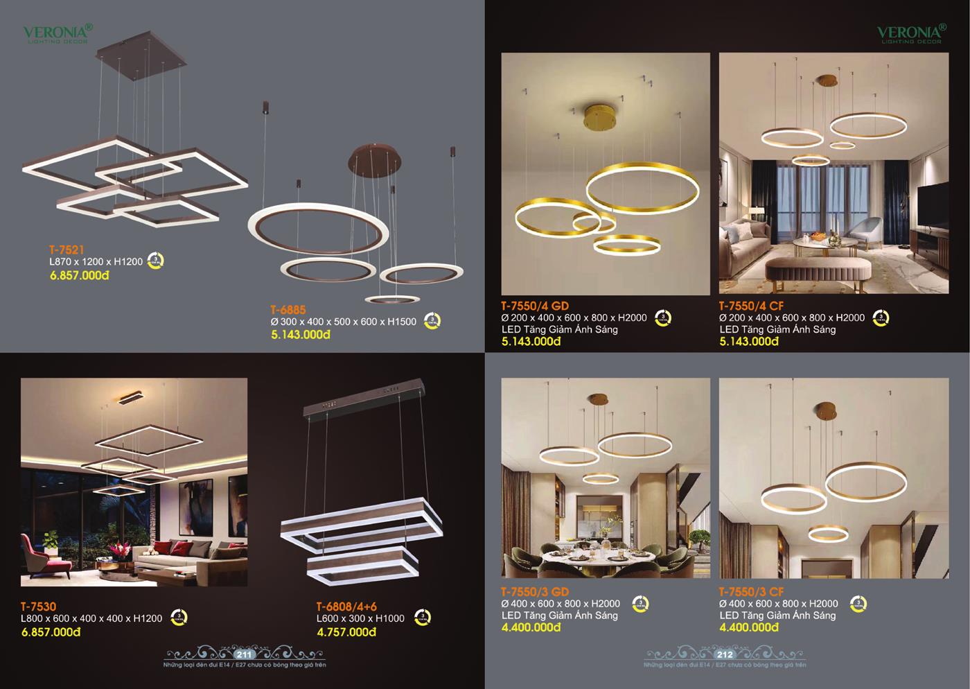 Catalogue Đèn Trang Trí VERONA 2024 - Trang 106)