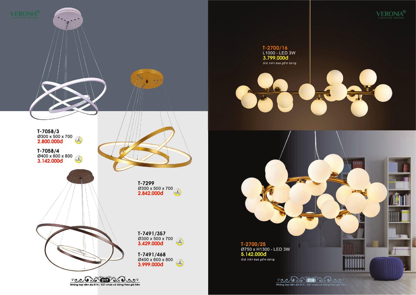 Catalogue Đèn Trang Trí VERONA 2024 - Trang 109)