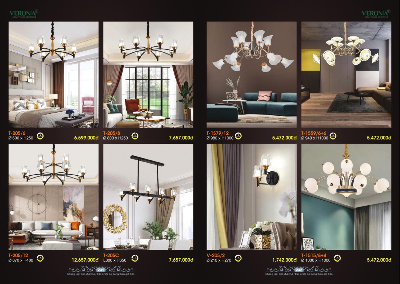 Catalogue Đèn Trang Trí VERONA 2024 - Trang 116)
