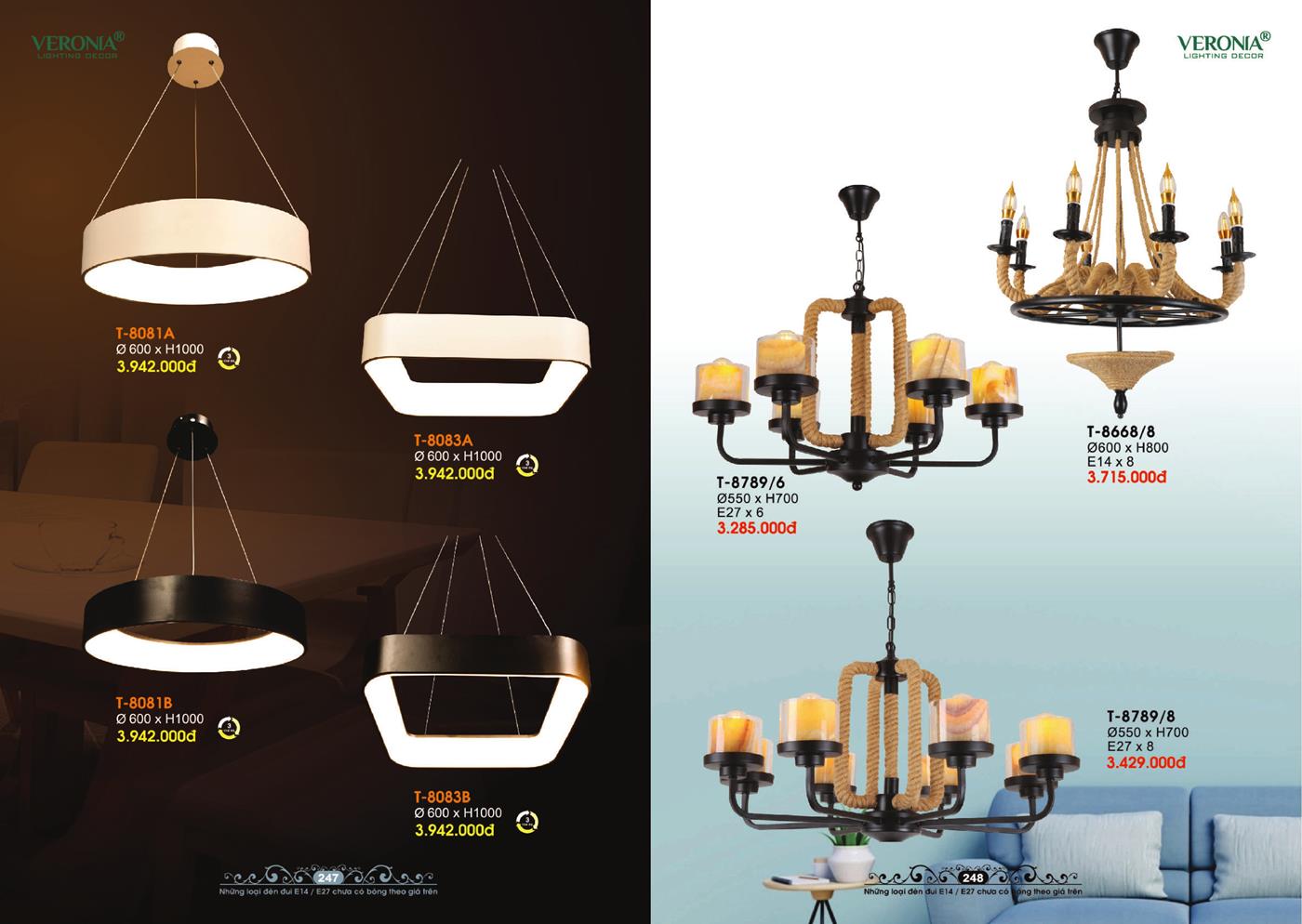 Catalogue Đèn Trang Trí VERONA 2024 - Trang 124)