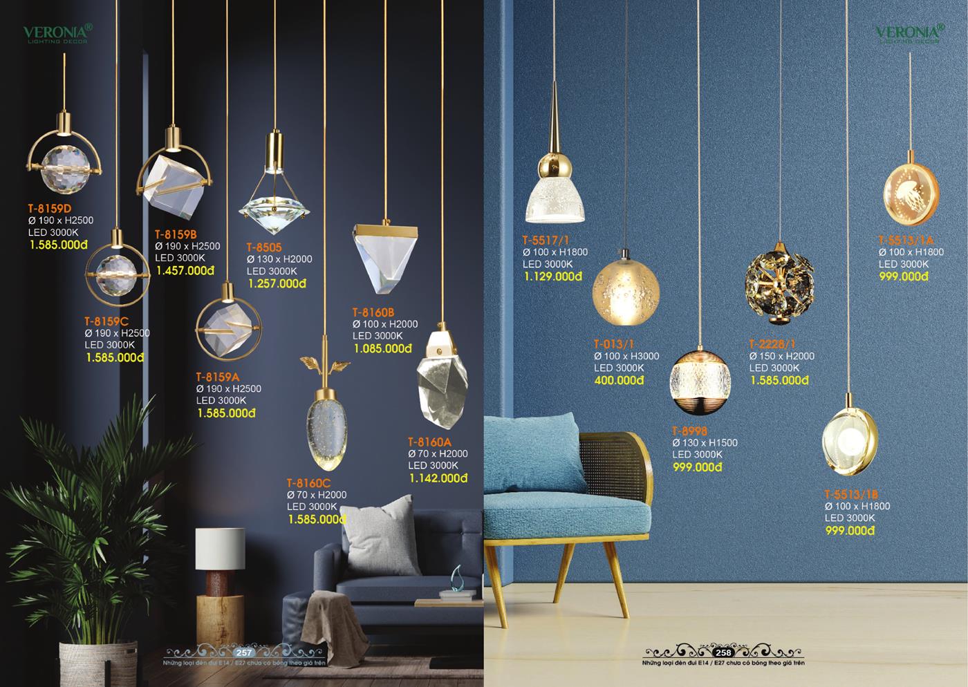 Catalogue Đèn Trang Trí VERONA 2024 - Trang 129)
