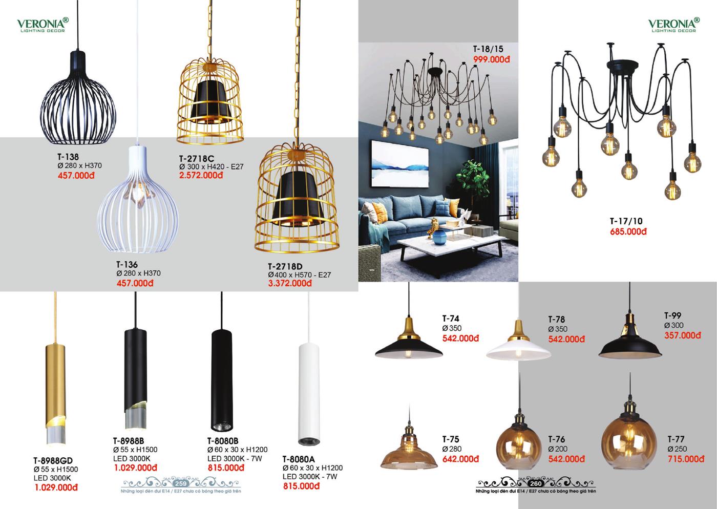 Catalogue Đèn Trang Trí VERONA 2024 - Trang 130)