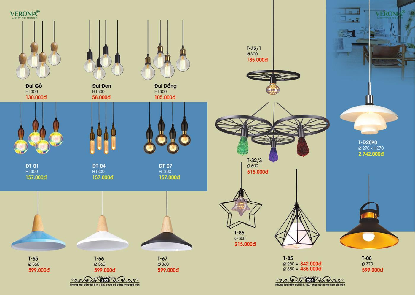Catalogue Đèn Trang Trí VERONA 2024 - Trang 132)