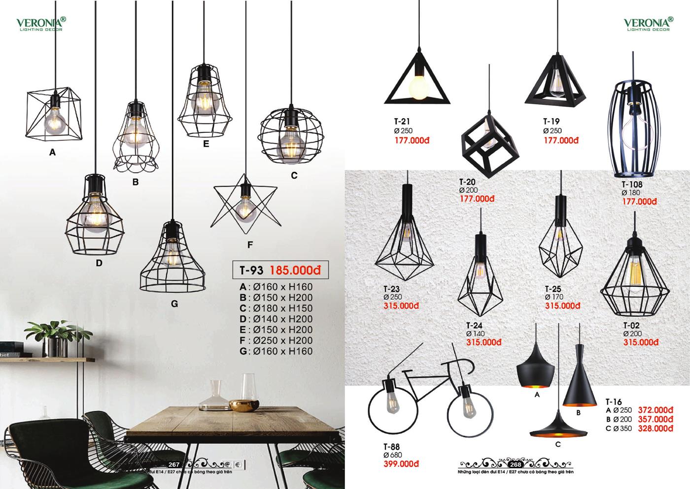 Catalogue Đèn Trang Trí VERONA 2024 - Trang 134)