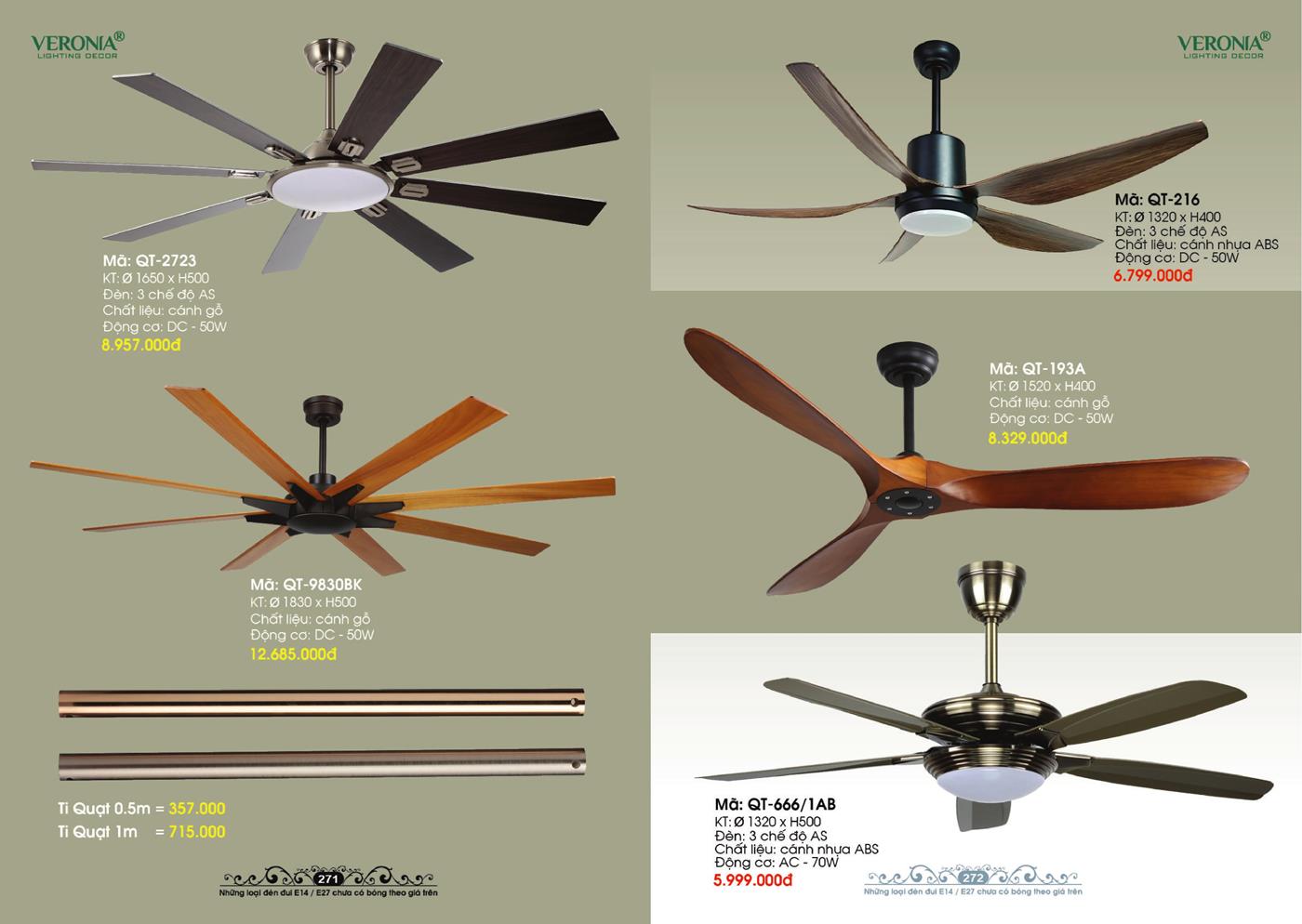 Catalogue Đèn Trang Trí VERONA 2024 - Trang 136)