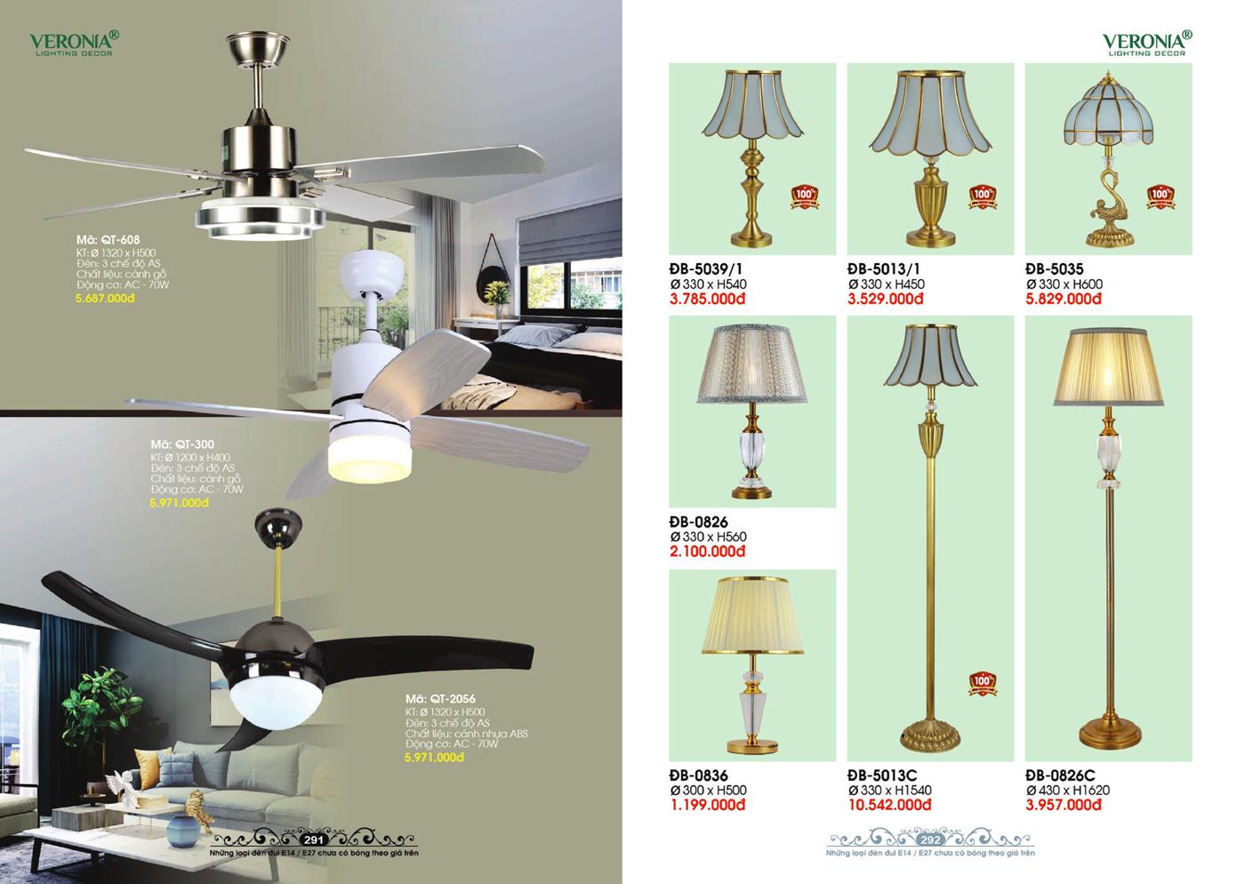 Catalogue Đèn Trang Trí VERONA 2024 - Trang 146)
