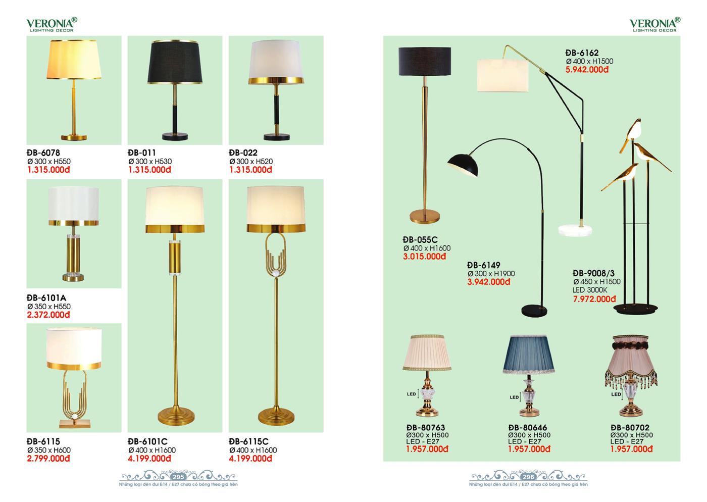 Catalogue Đèn Trang Trí VERONA 2024 - Trang 148)