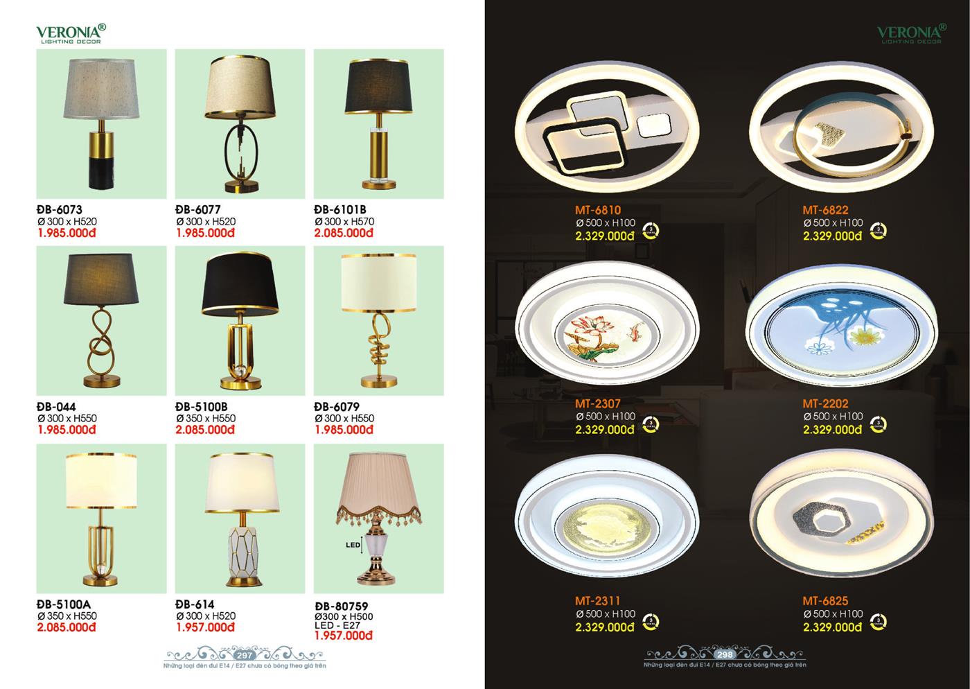 Catalogue Đèn Trang Trí VERONA 2024 - Trang 149)
