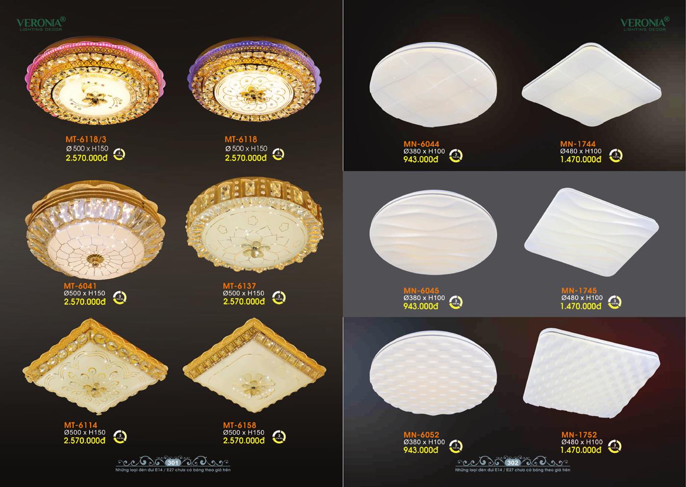 Catalogue Đèn Trang Trí VERONA 2024 - Trang 151)