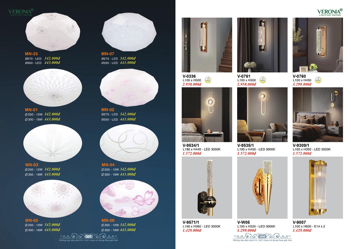 Catalogue Đèn Trang Trí VERONA 2024 - Trang 154)