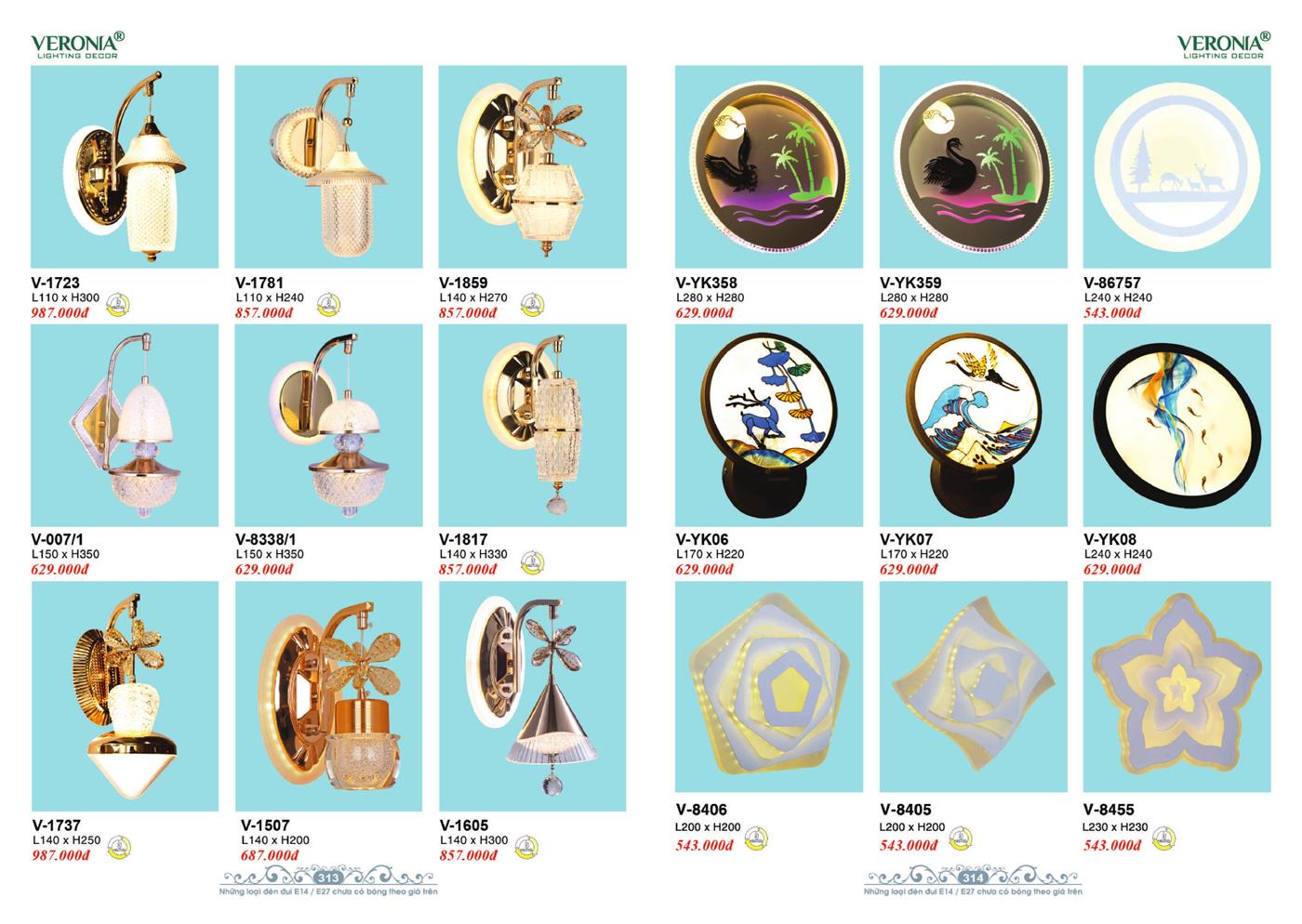 Catalogue Đèn Trang Trí VERONA 2024 - Trang 157)