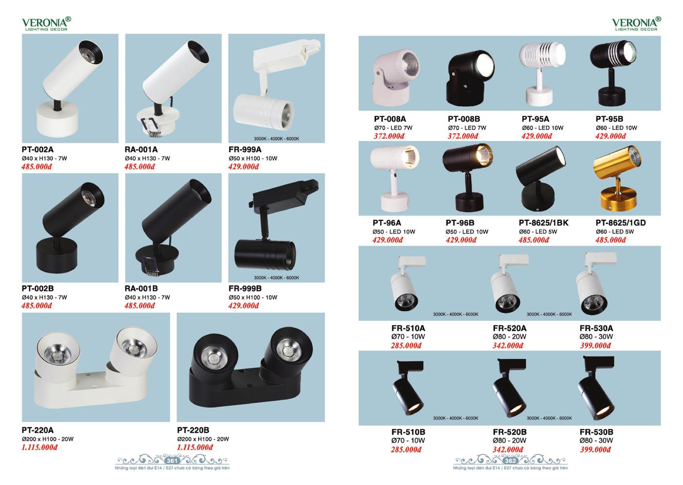 Catalogue Đèn Trang Trí VERONA 2024 - Trang 181)