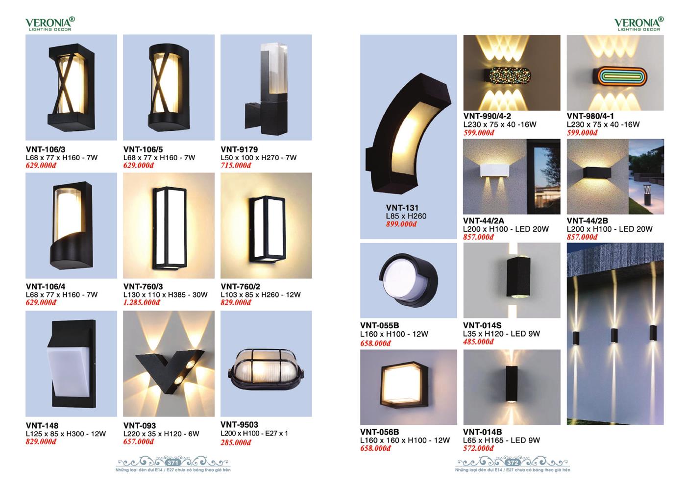 Catalogue Đèn Trang Trí VERONA 2024 - Trang 186)