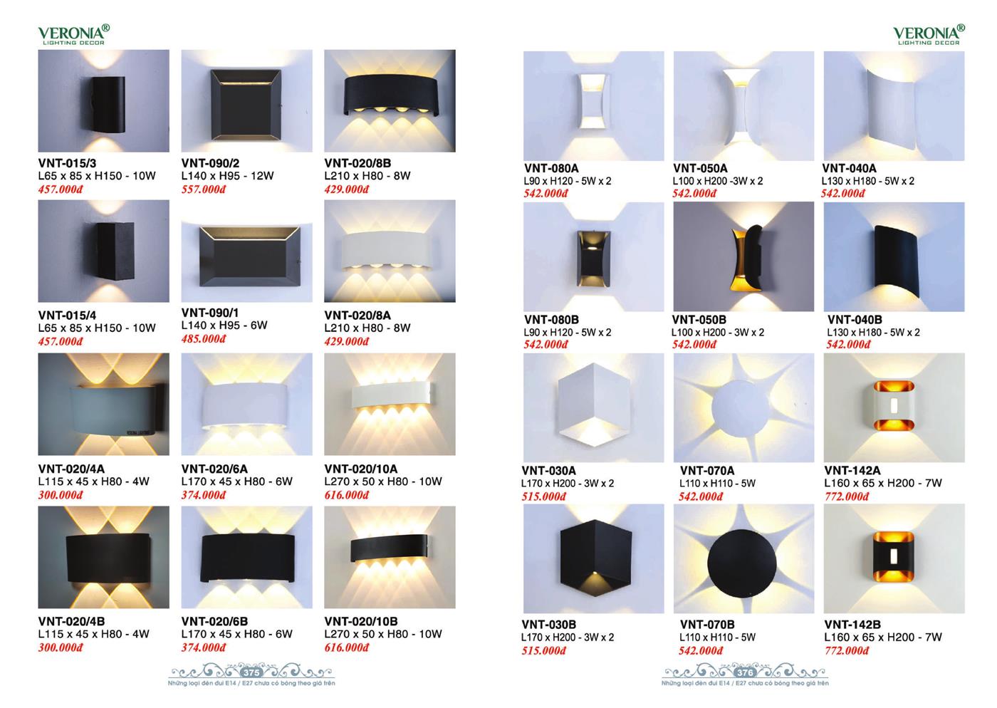 Catalogue Đèn Trang Trí VERONA 2024 - Trang 188)