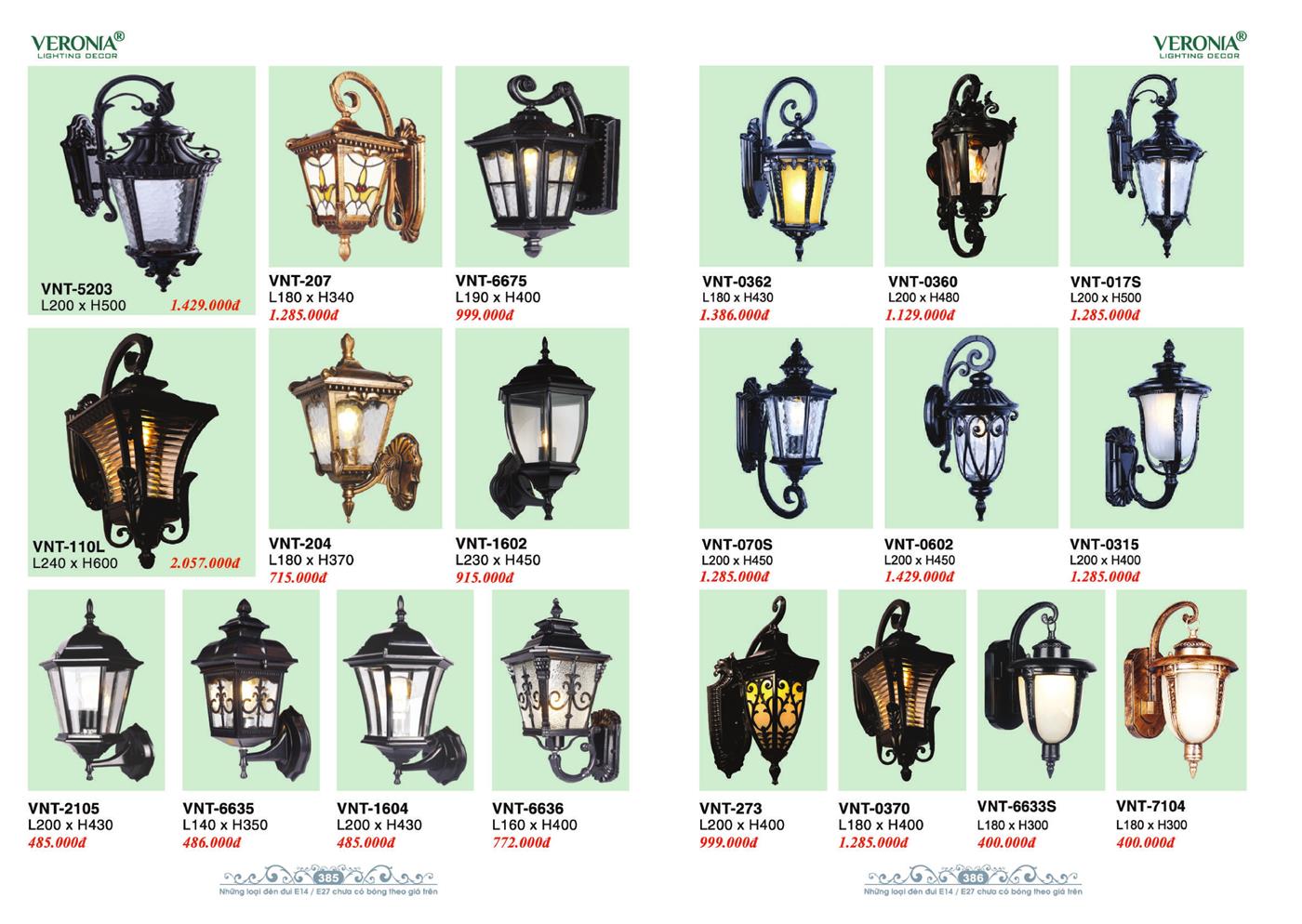 Catalogue Đèn Trang Trí VERONA 2024 - Trang 193)