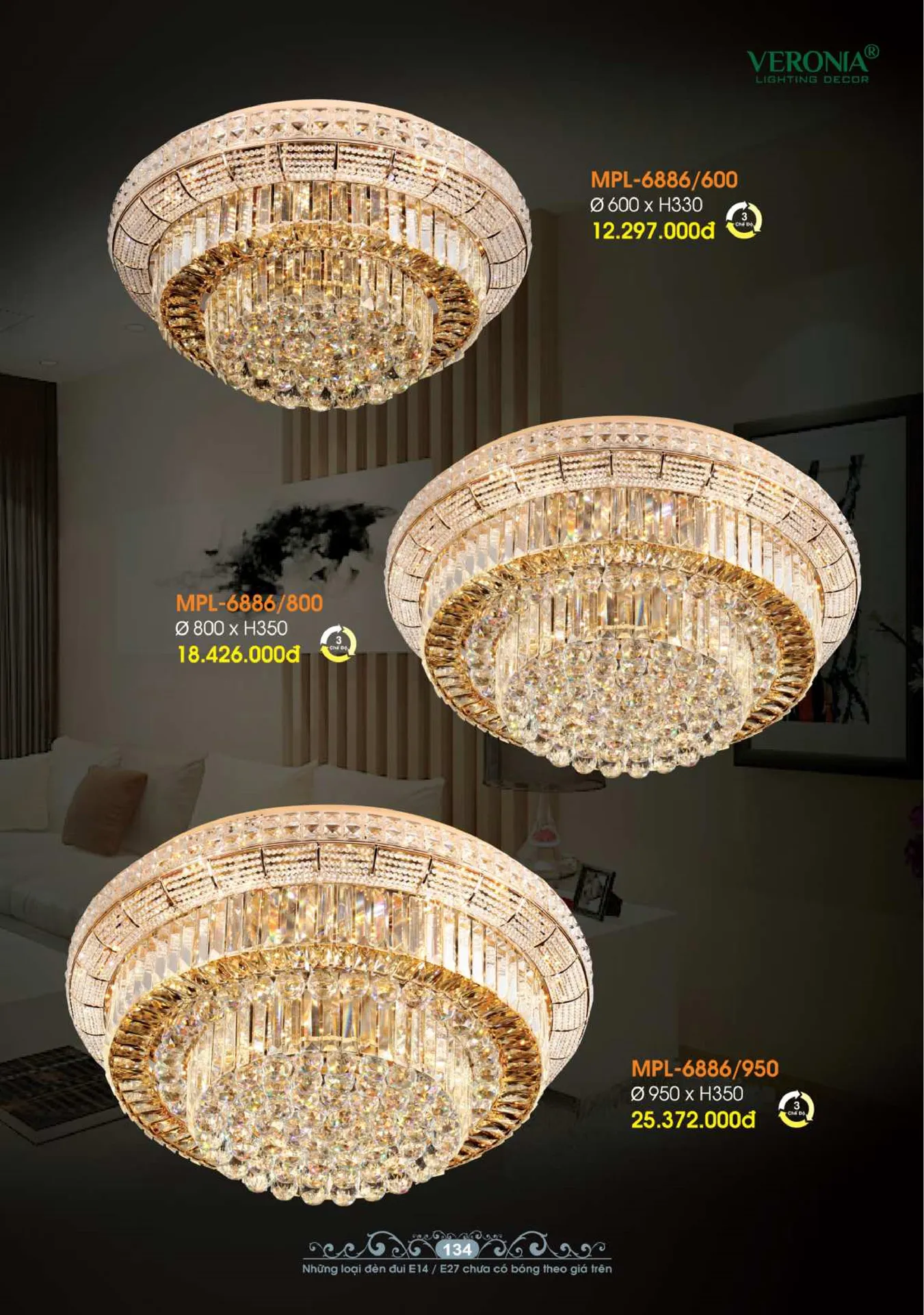 Catalogue Đèn Trang Trí VERONIA 2026 - Trang 135)