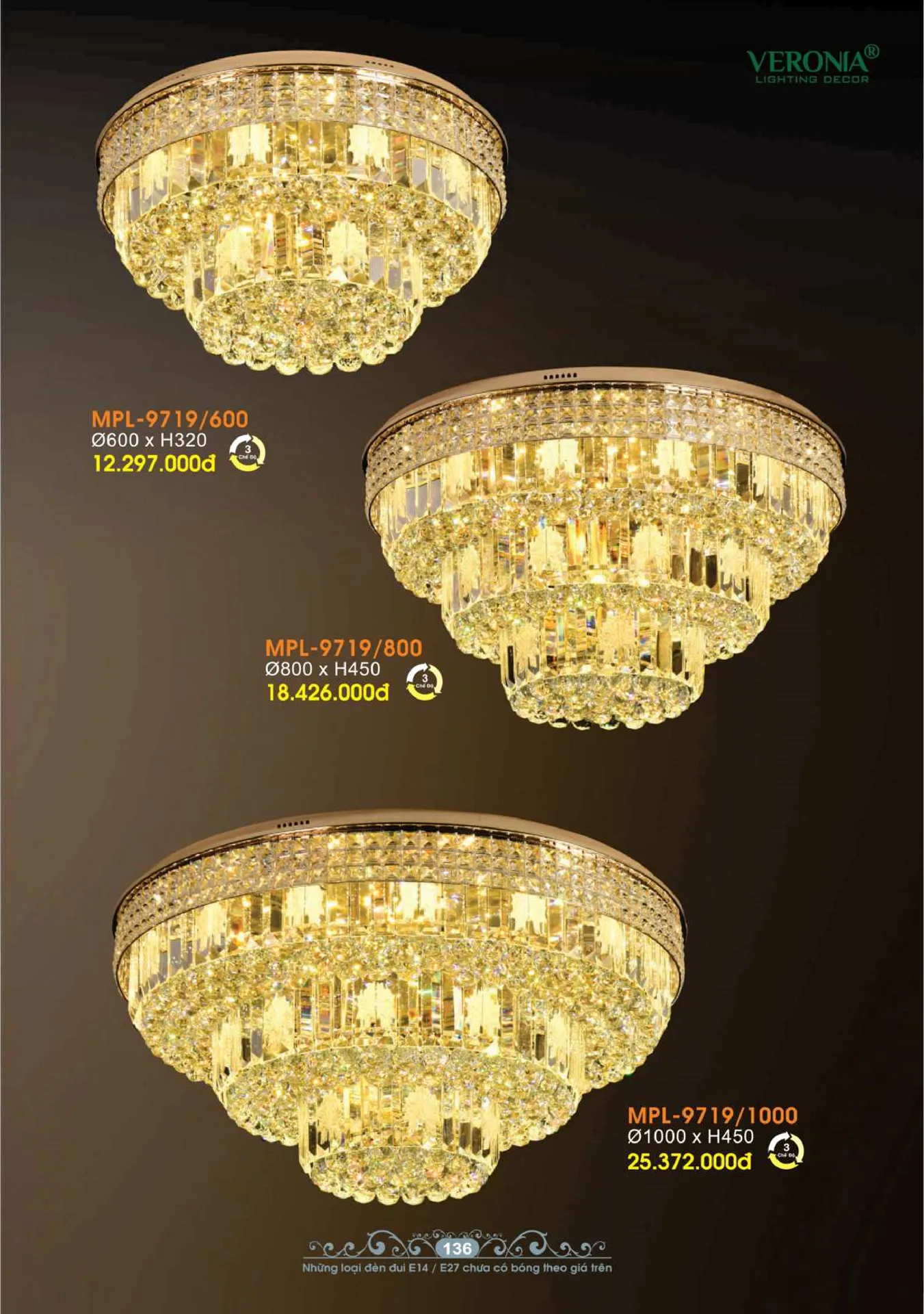 Catalogue Đèn Trang Trí VERONIA 2026 - Trang 137)