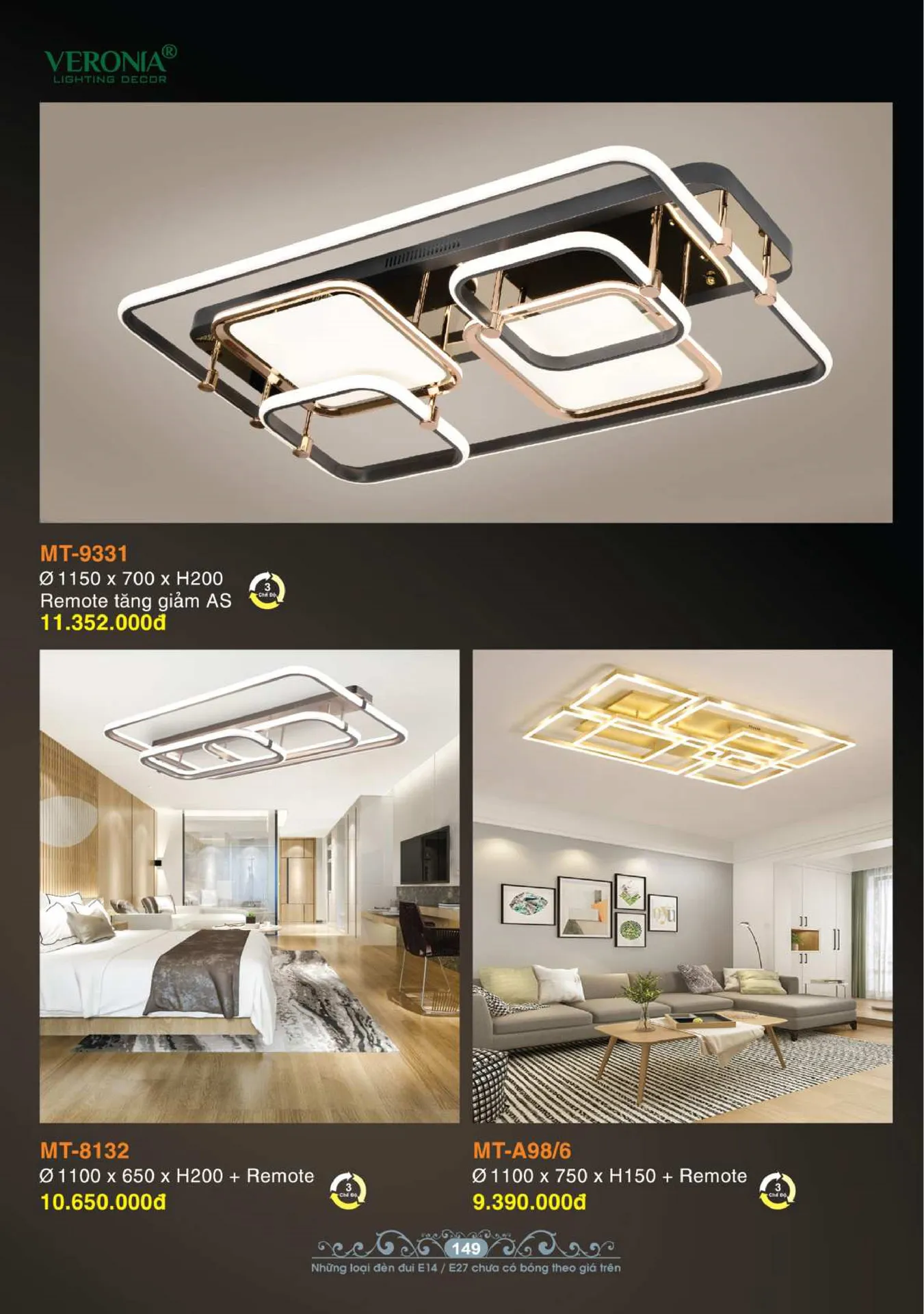 Catalogue Đèn Trang Trí VERONIA 2026 - Trang 150)