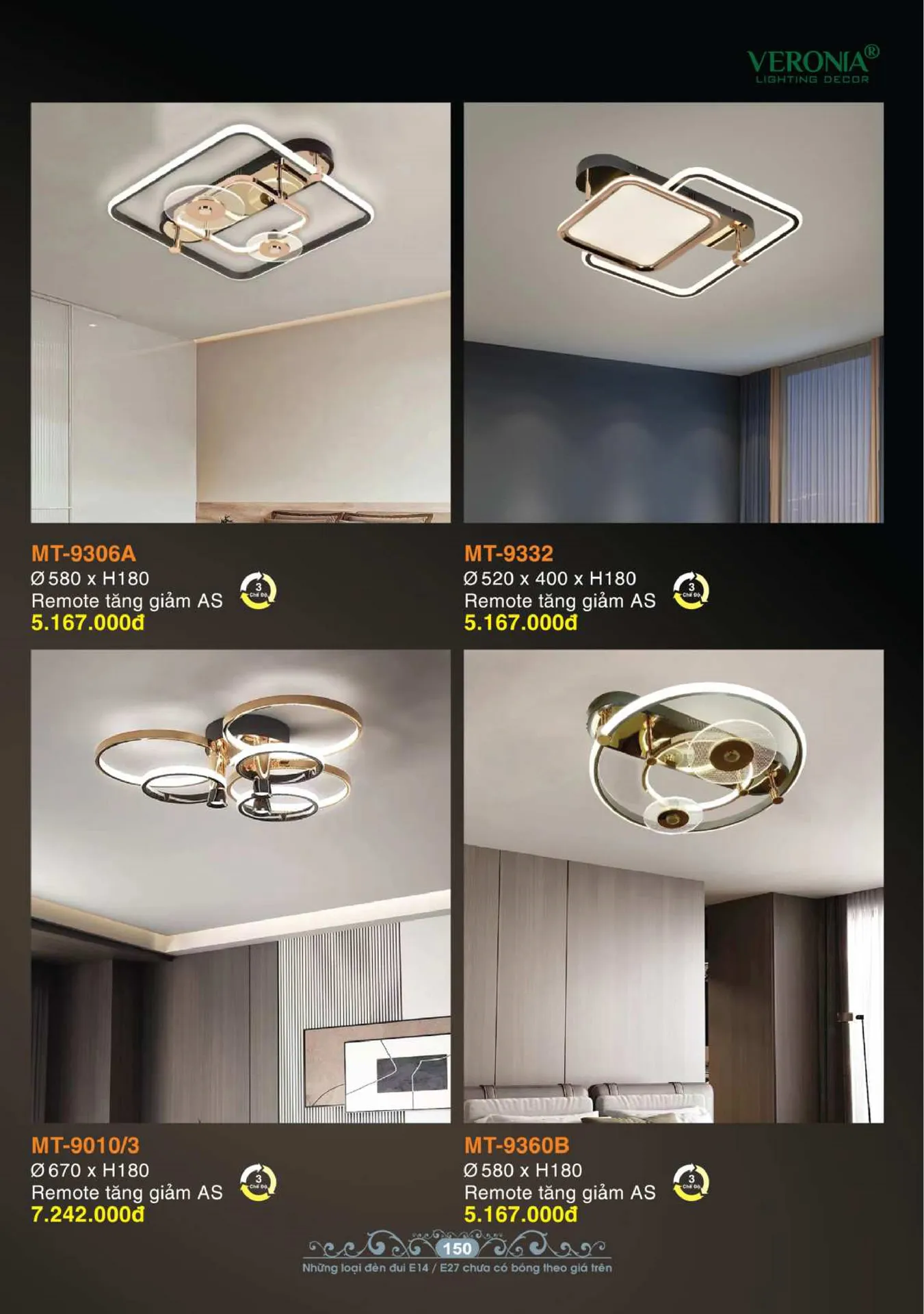 Catalogue Đèn Trang Trí VERONIA 2026 - Trang 151)