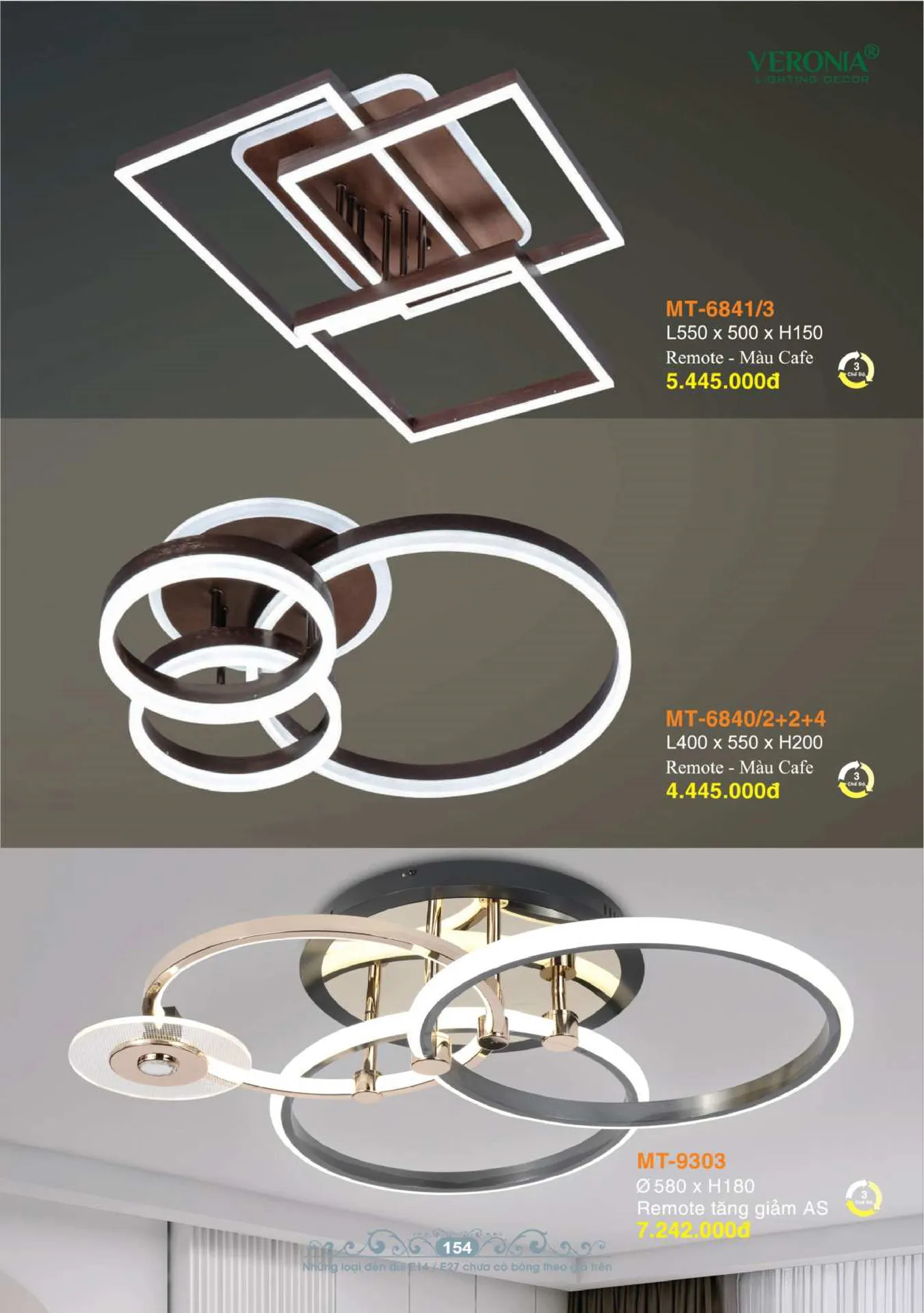 Catalogue Đèn Trang Trí VERONIA 2026 - Trang 155)