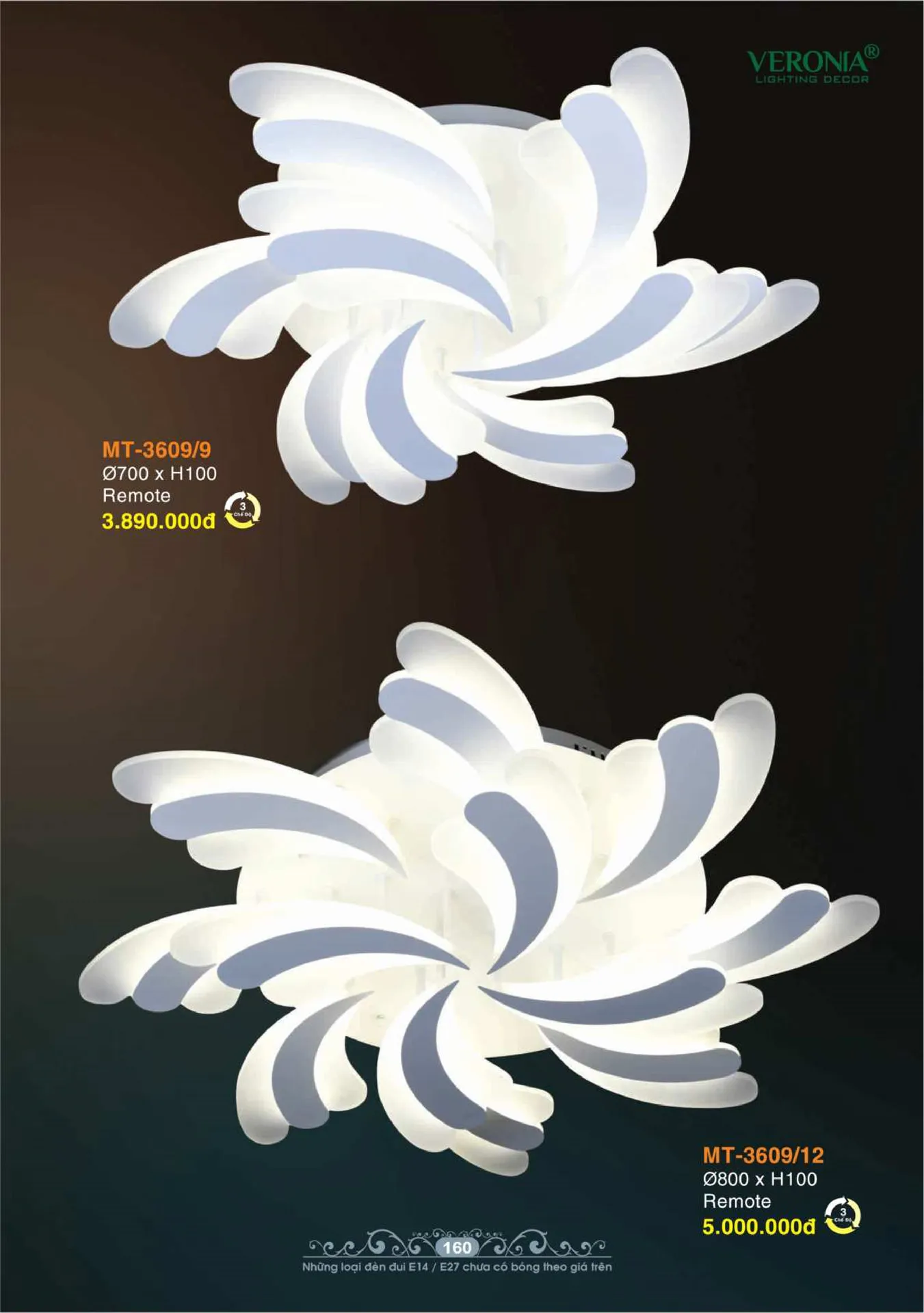 Catalogue Đèn Trang Trí VERONIA 2026 - Trang 161)