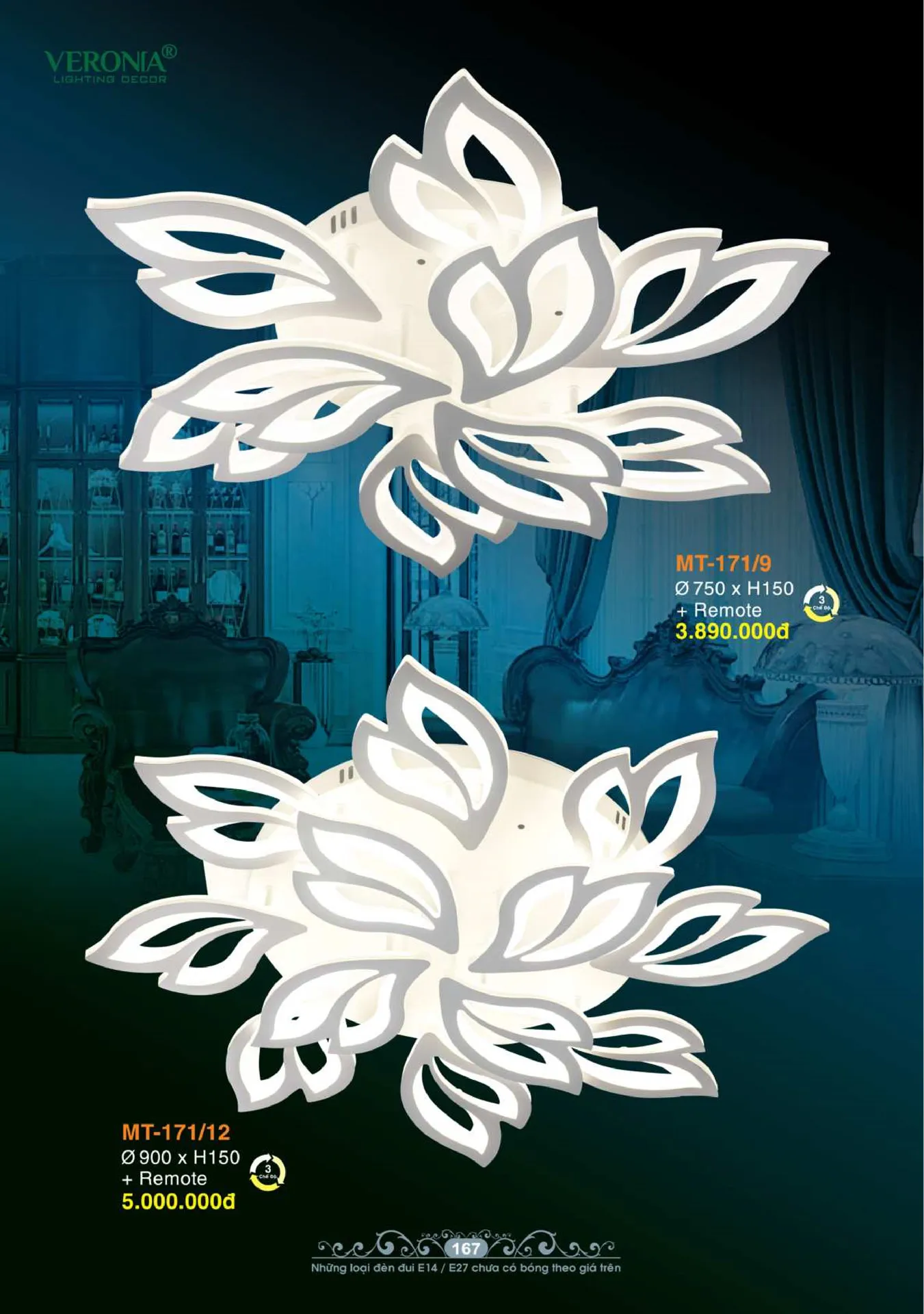 Catalogue Đèn Trang Trí VERONIA 2026 - Trang 168)